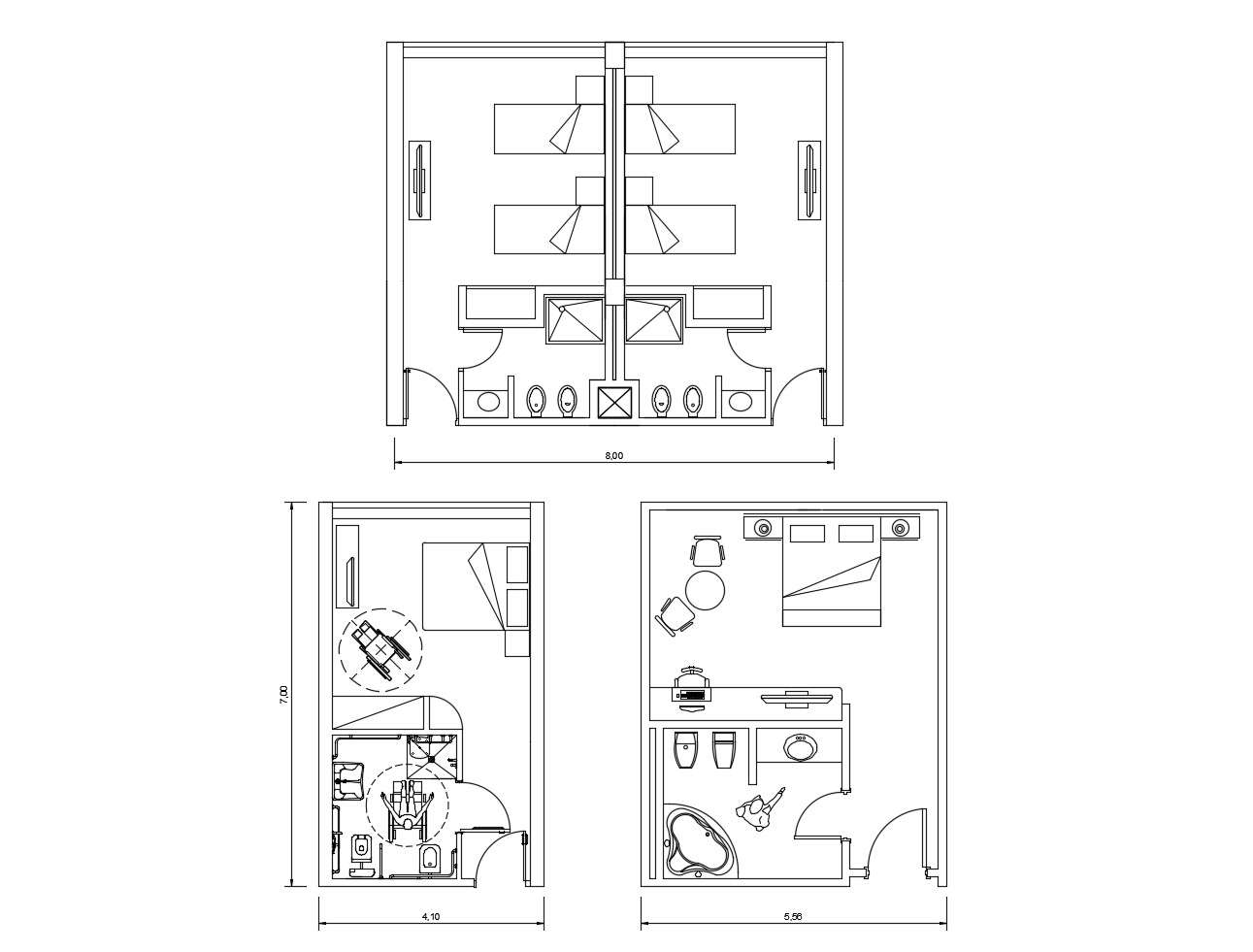 Hotel Room Design Plan In AutoCAD File