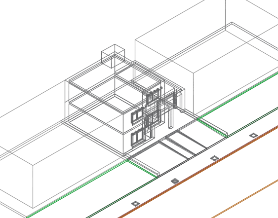 House 3 D plan detail dwg file