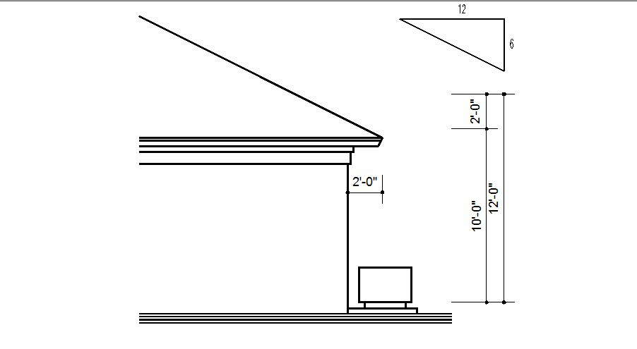 House Cut Sectional Elevation AutoCAD file