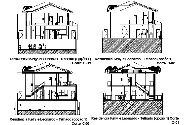 House Design dwg file.