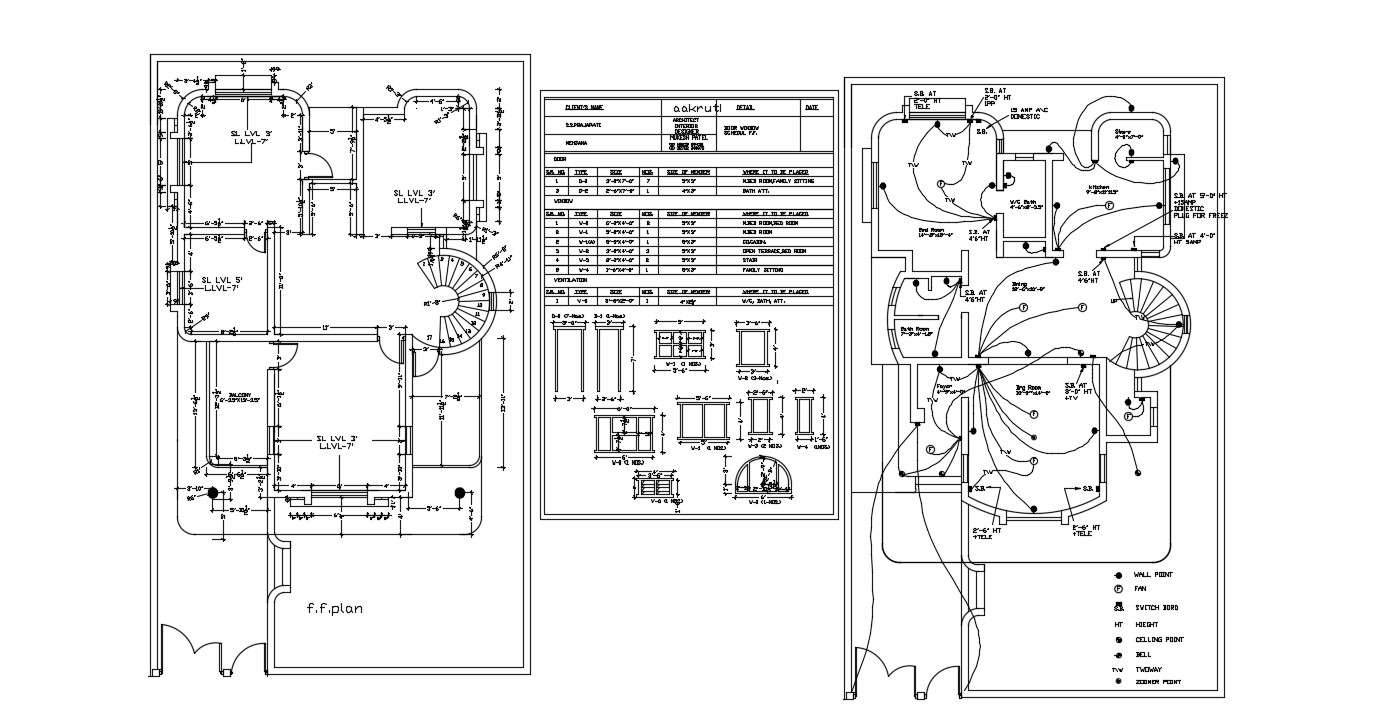 House Floor Plan CAD Drawing
