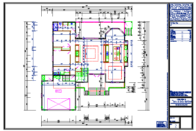 House Floor Plan Lay-out detail