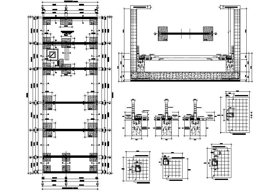 House Foundation Plan DWG File
