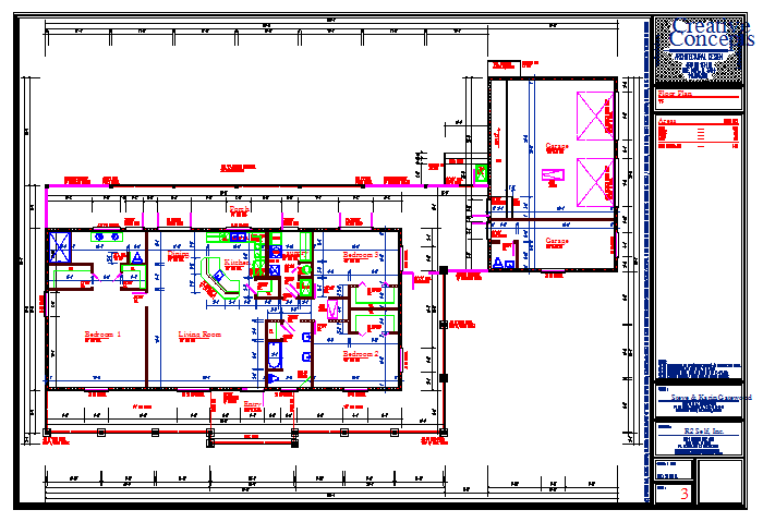 House Lay-out plan drawing