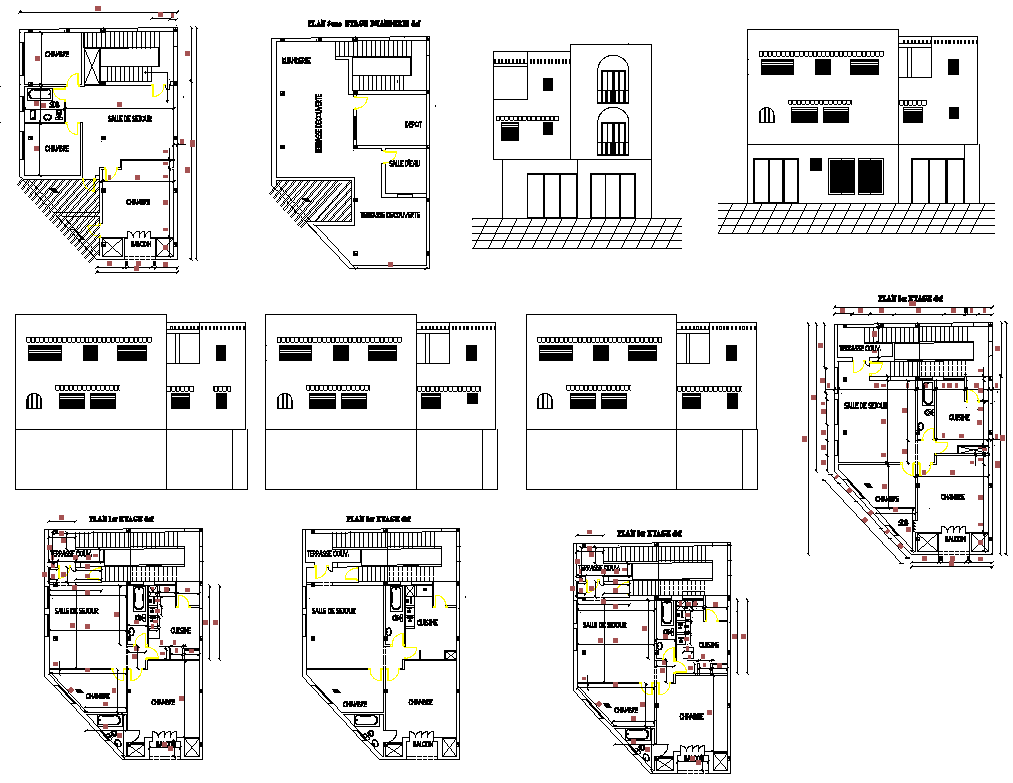 House Plan dwg file