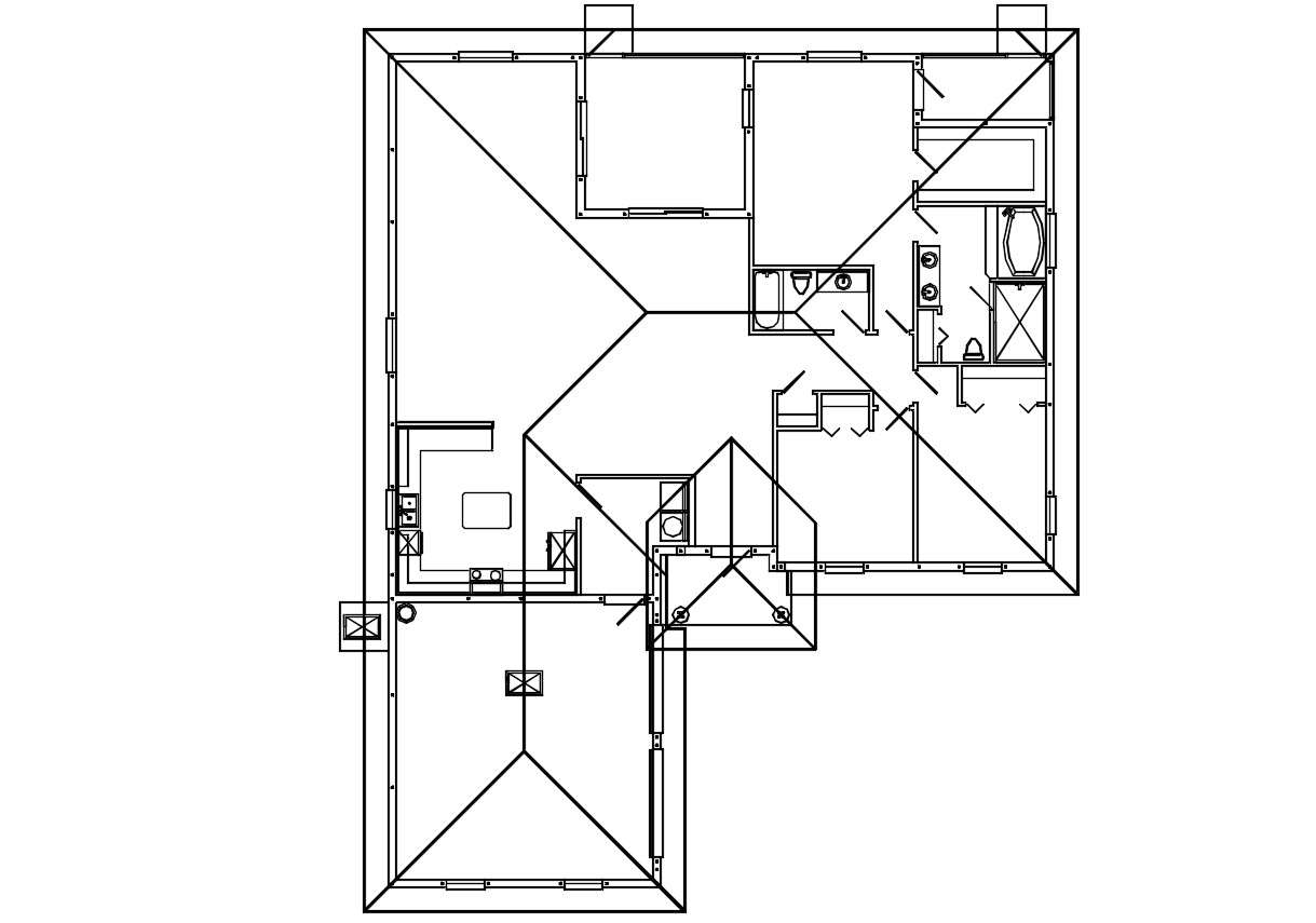 House Roof Framing Design Plan 