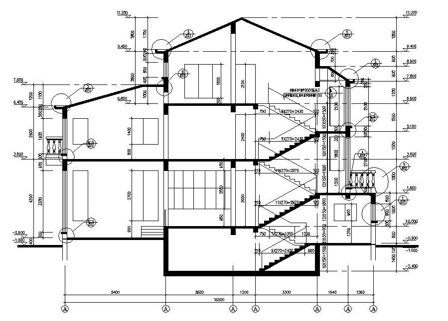 House Section Drawing AutoCAD File