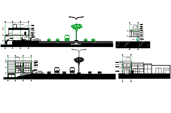 House Section detail dwg file