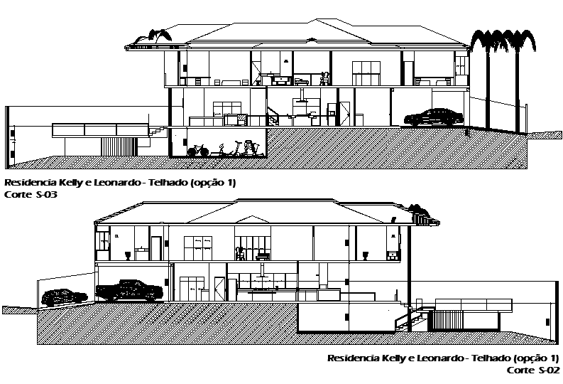 House Section plan