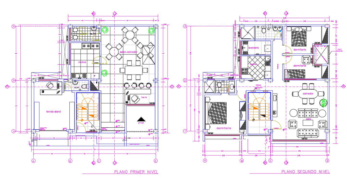 House cad plan drawing  