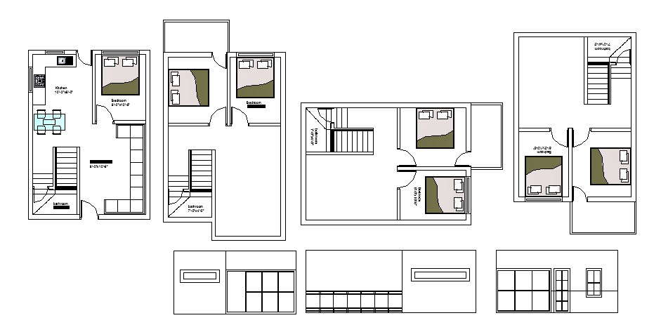 House Floor Plan Drawing In AutoCAD File