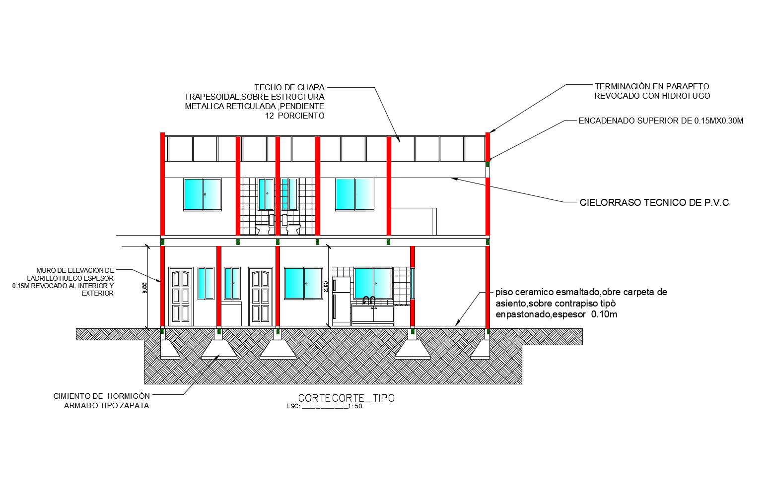 Modern House Plan In DWG File