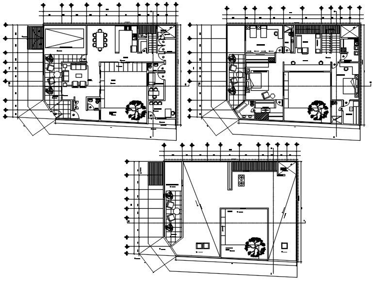 Farmhouse Floor Plan In DWG File