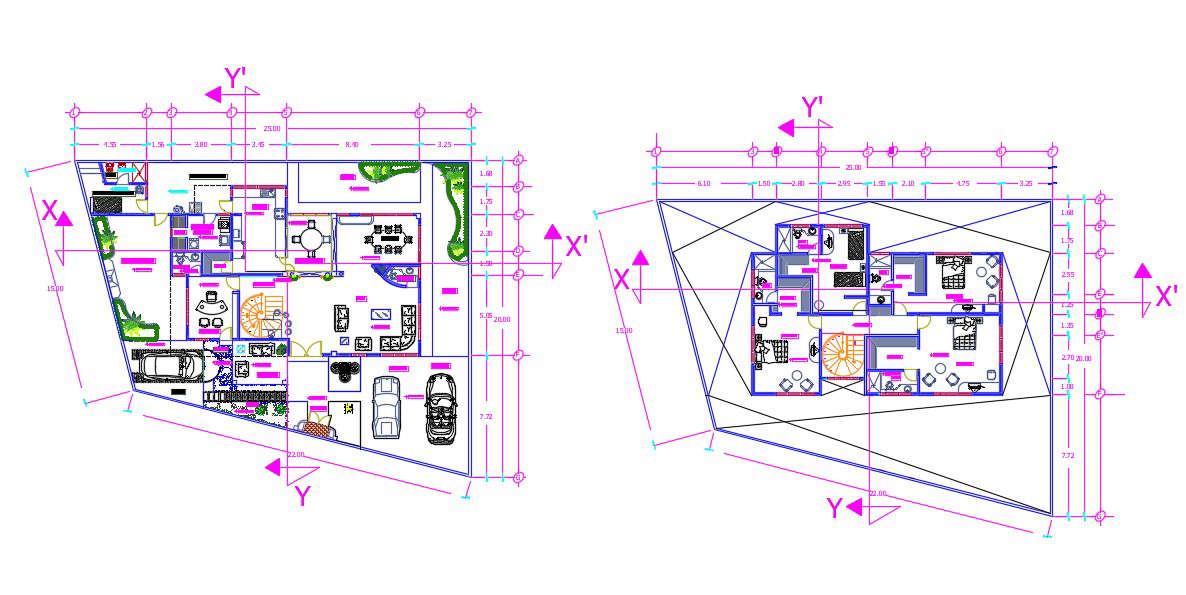 House floor plan with furniture 