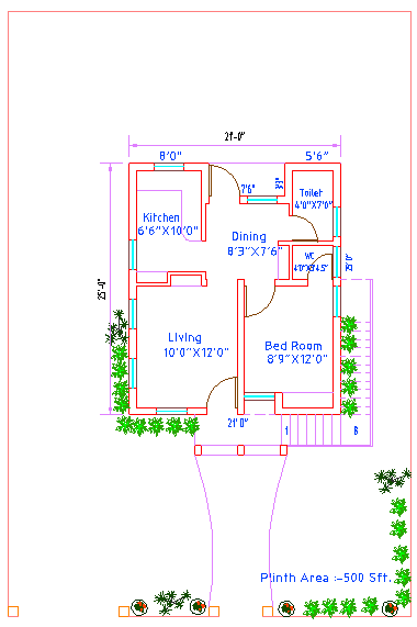 House lay-out
