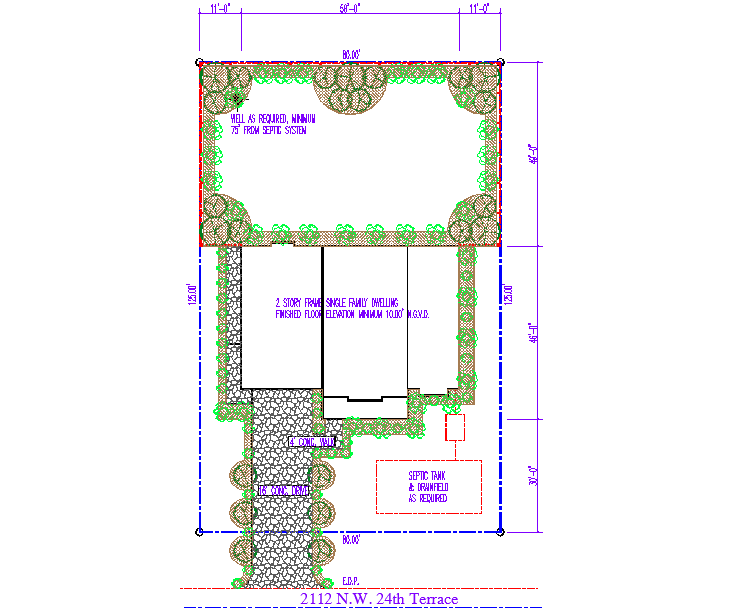 House maps for construction Detail