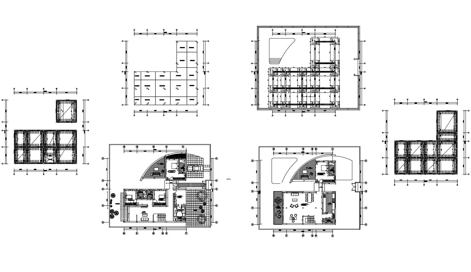 House plan 16.81mtr x 17.33mtr with detail dimension in autocad