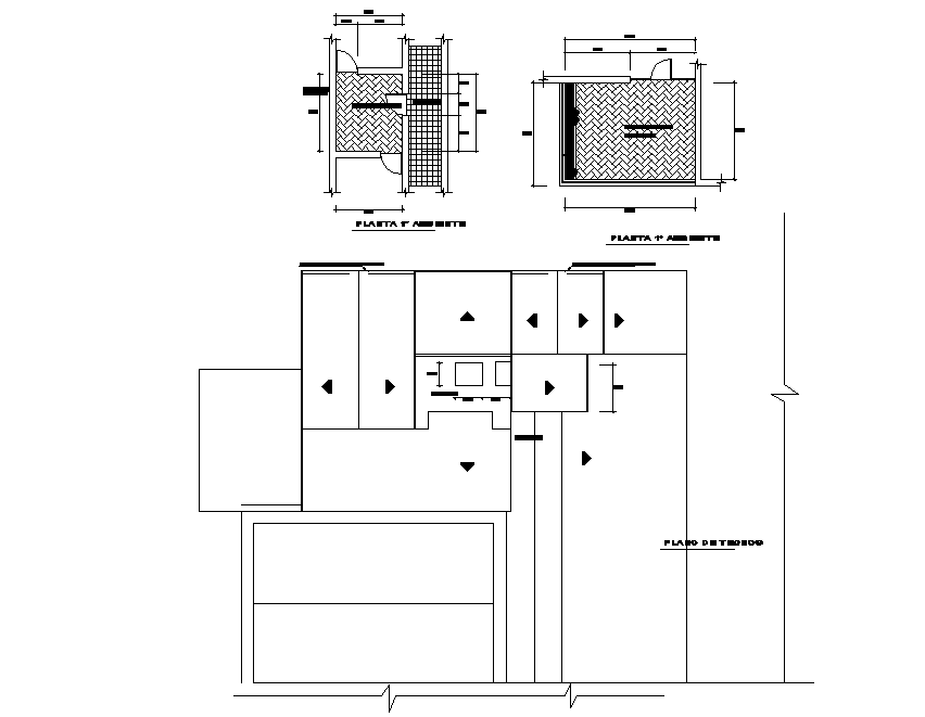 House plan detail dwg file
