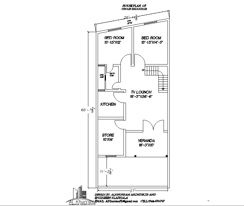 House plan detail dwg file