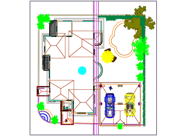House plan detail dwg file