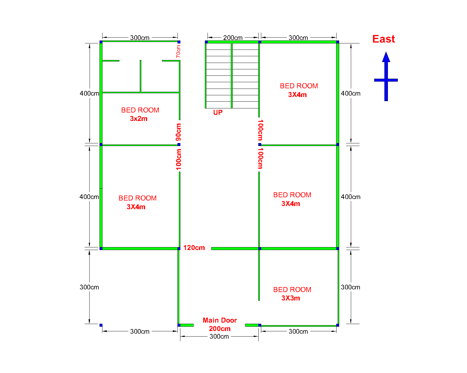 House plan in AutoCAD