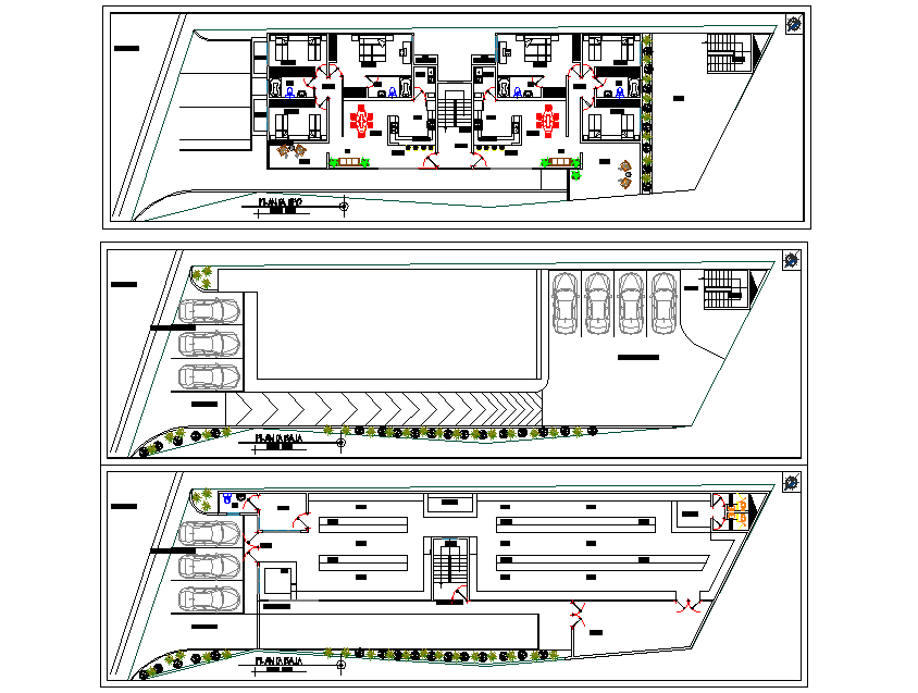 House planning detail dwg file