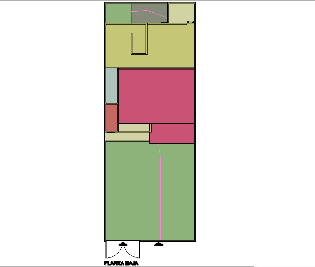 House planning detail dwg file