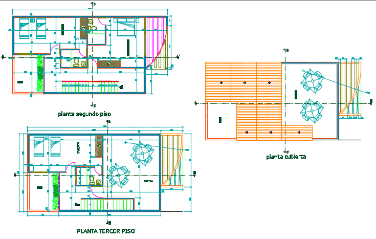 House planning detail dwg file