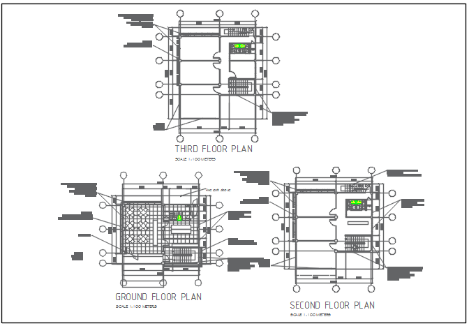 House working plan detail dwg file