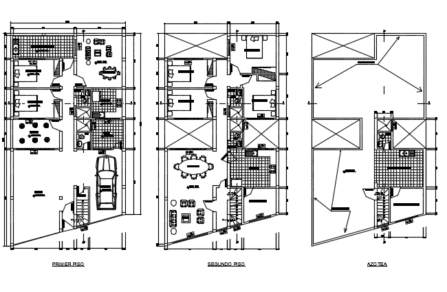 Housing  plan detail dwg file