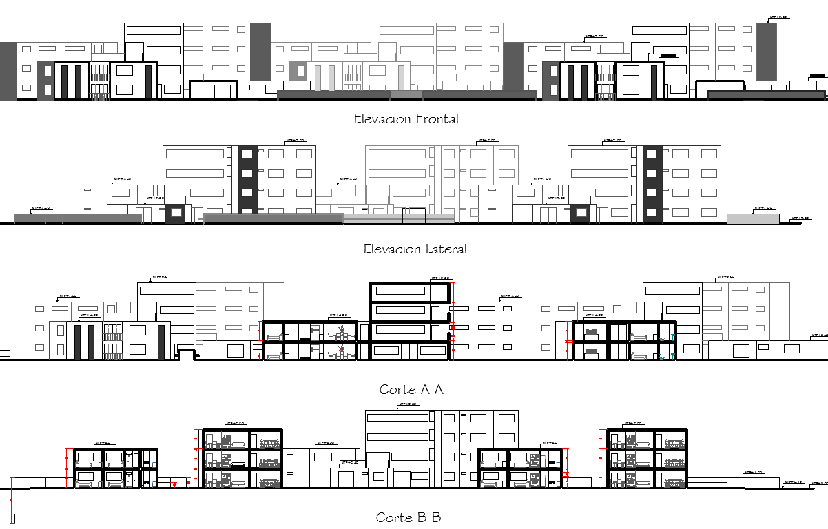 Housing Apartment plan dwg file