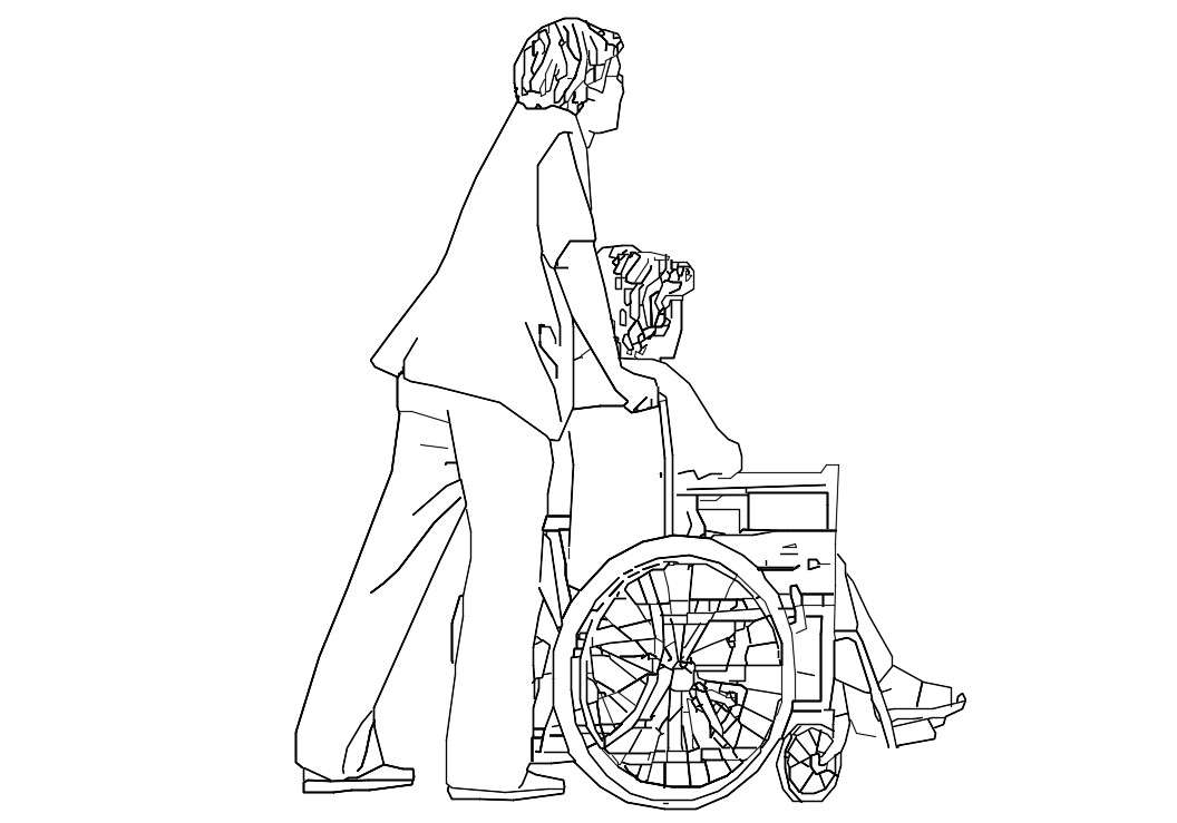 Human Figure CAD Block