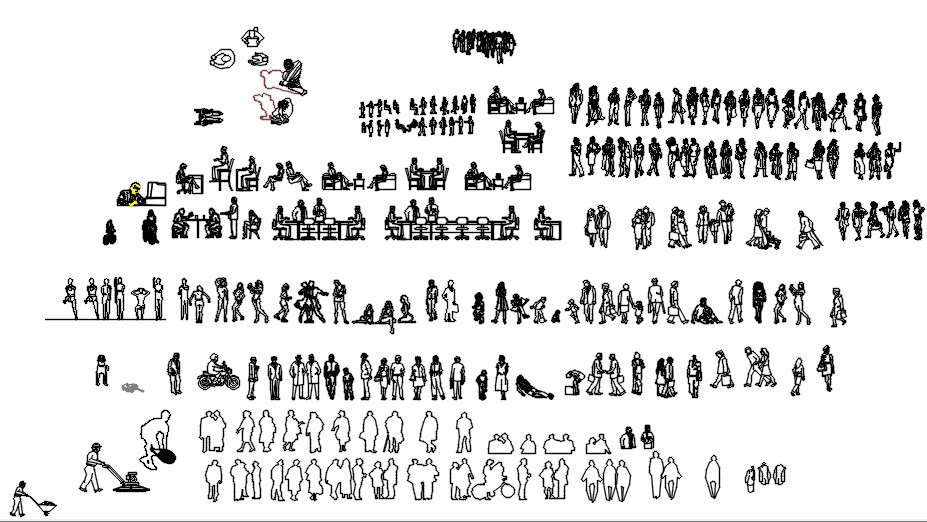Human cad blocks