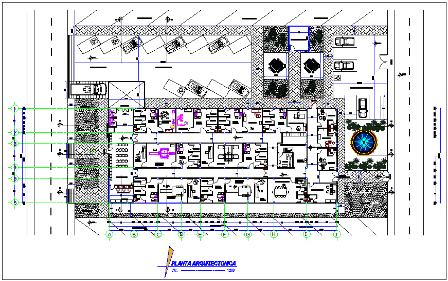 Imaging center for diagnosis plan for medical center dwg file