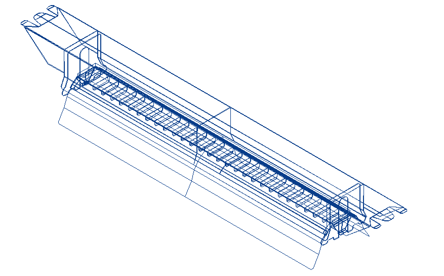 Ind LED_600_medium_lam ell electrical 3d wire frame view dwg file