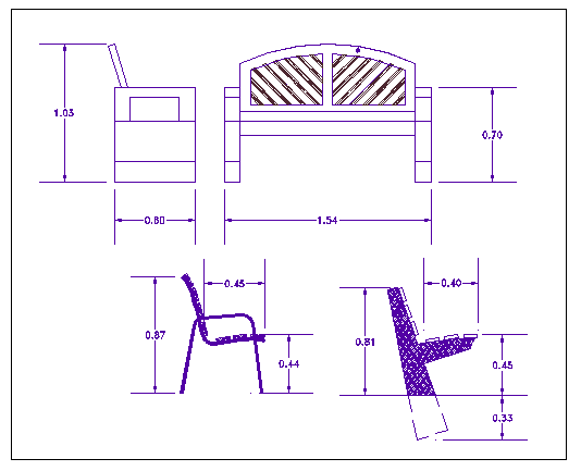 Indoor park equipment details dwg file