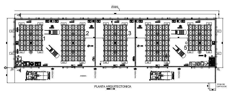 Industrial Architecture In DWG File