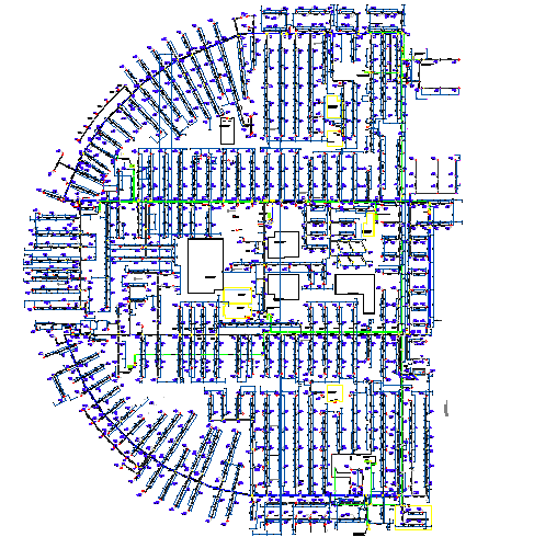 Industrial plant architecture layout plan details dwg file