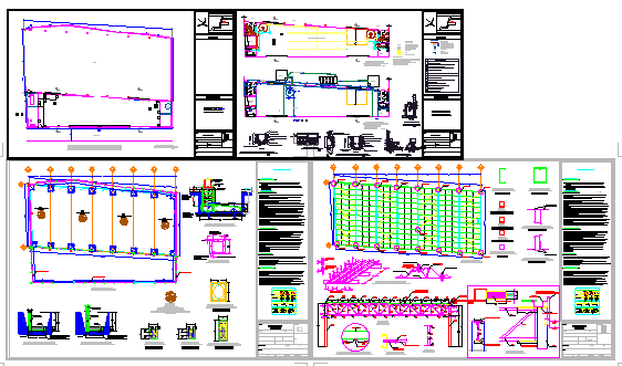 Industrial plant design drawing