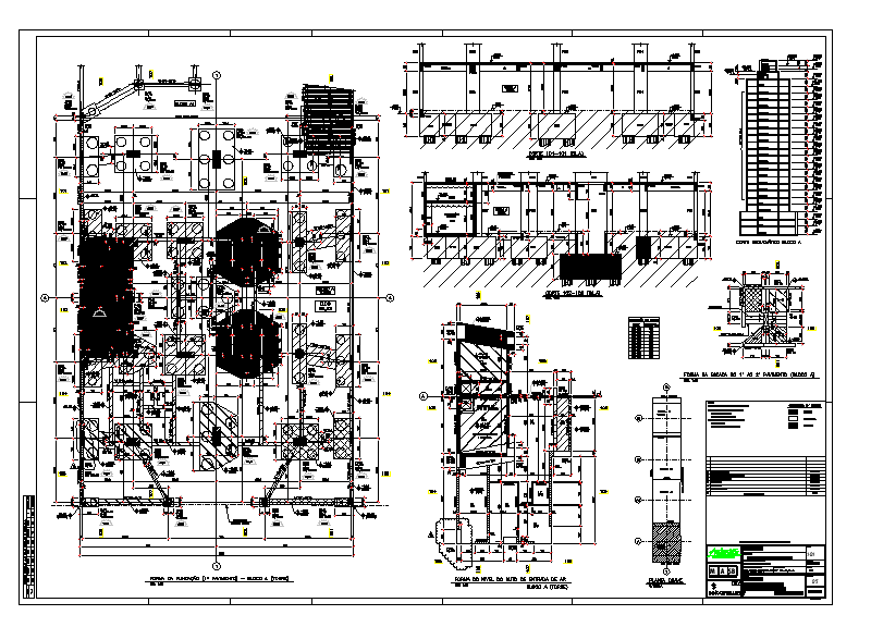 Industrial Elevation and Structural Plan DWG File