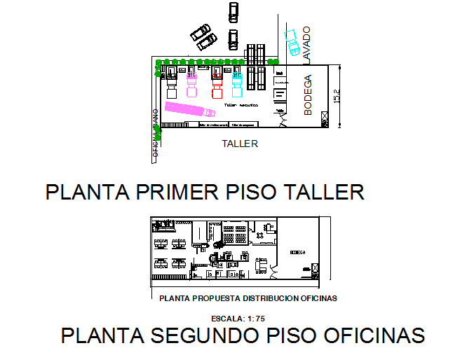 Industry project plan detail dwg file