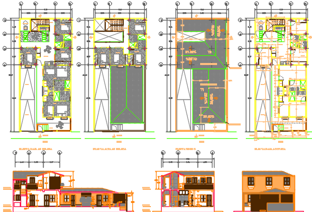 Inn hotel dwg file