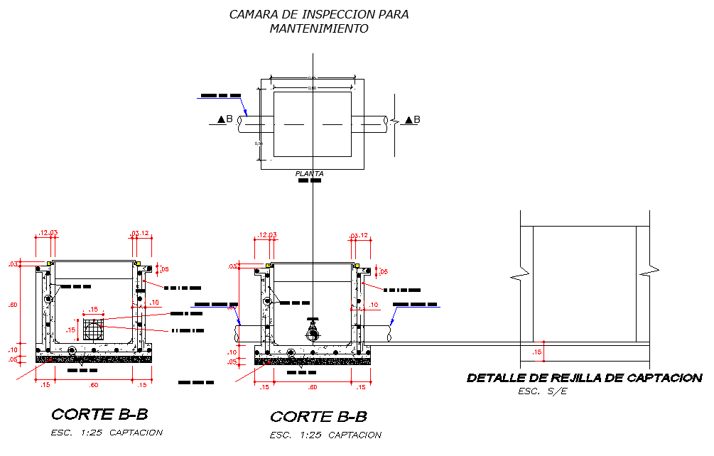 Inspection camera for maintenance layout file