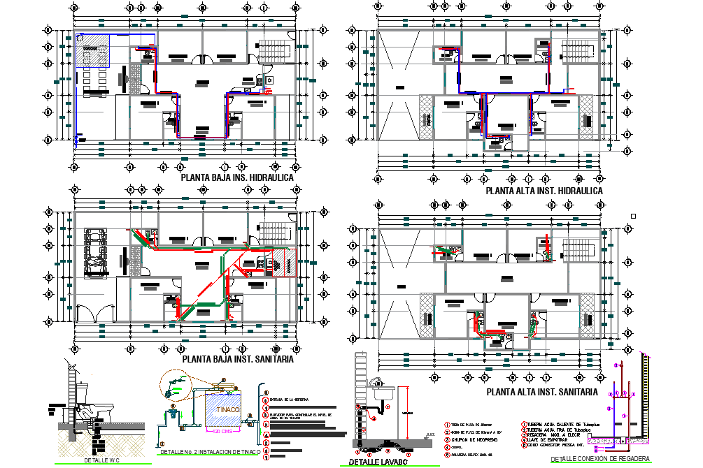 Installation sanitary plan dwg file