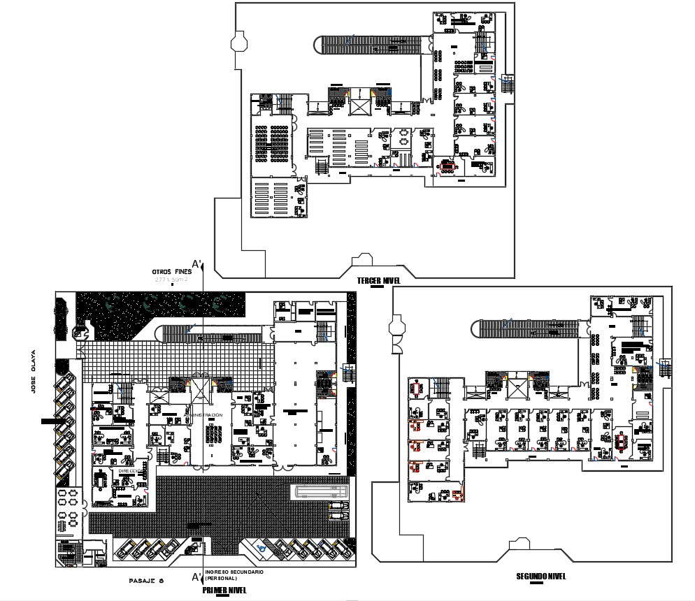 Institutional Building CAD Plan Download