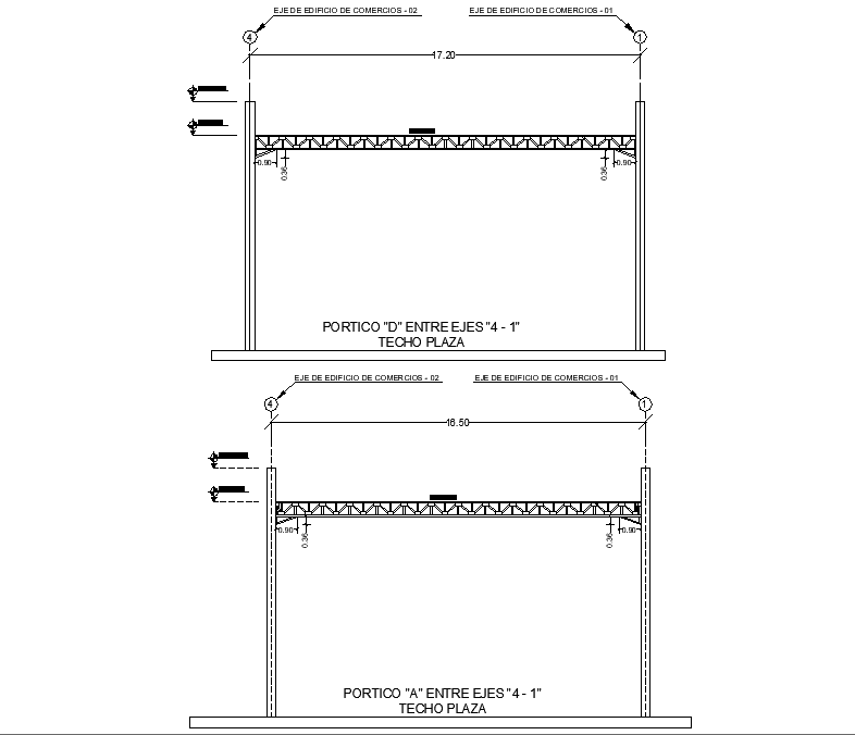 Internal axle gantry autocad file
