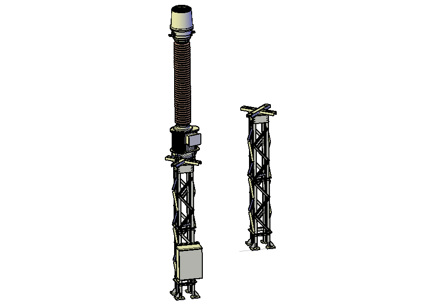 Isolation -123kv 3 D plan autocad file
