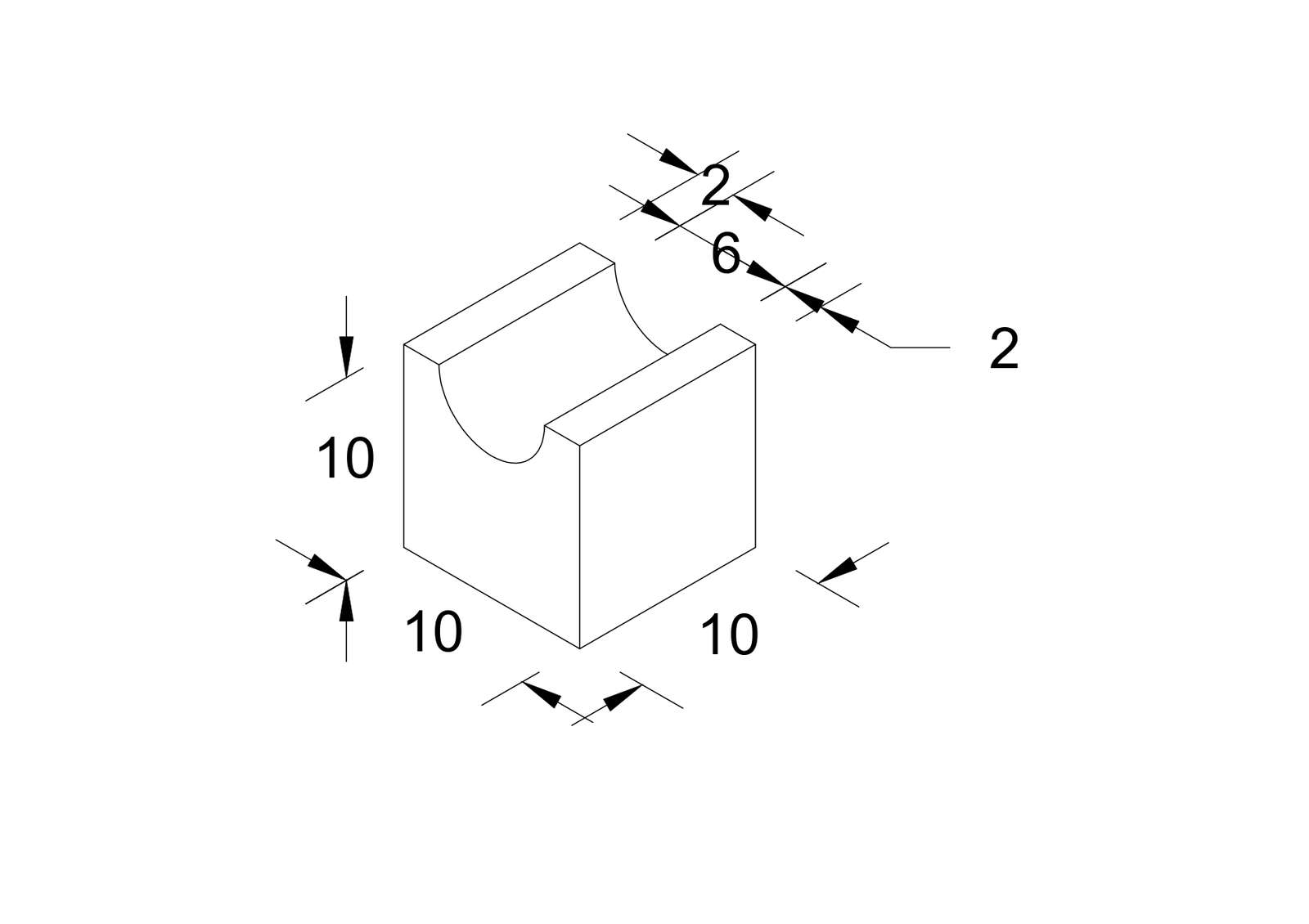 Isometric Cut Block