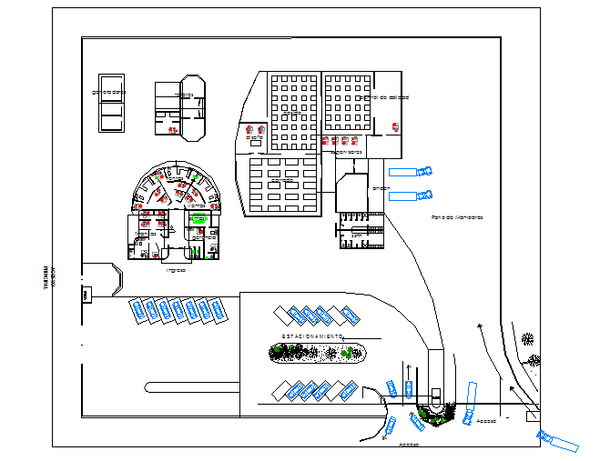 Jean statelier plan detail dwg file