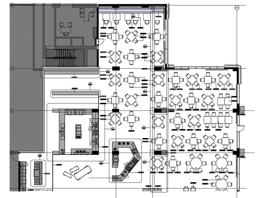 Joinery and furniture details of hotel and resort plan is given in this 2D CAD DWG drawing file. Download the Autocad DWG drawing file. 